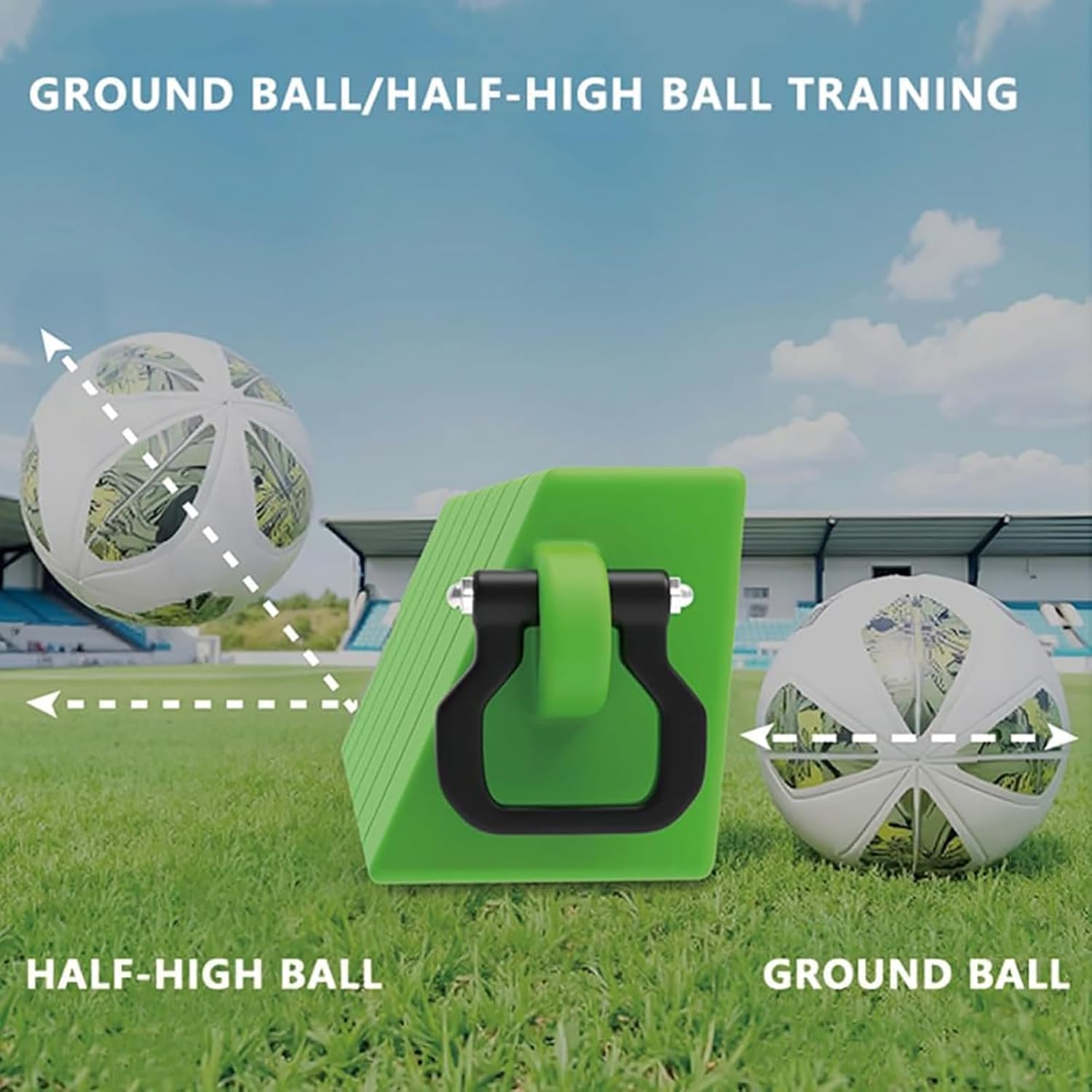 Soccer Rebounder Board,Dual Angle Soccer Wall Kick Rebounder Board,Ground Ball/mid-air Ball Training, for Indoor, Outdoor