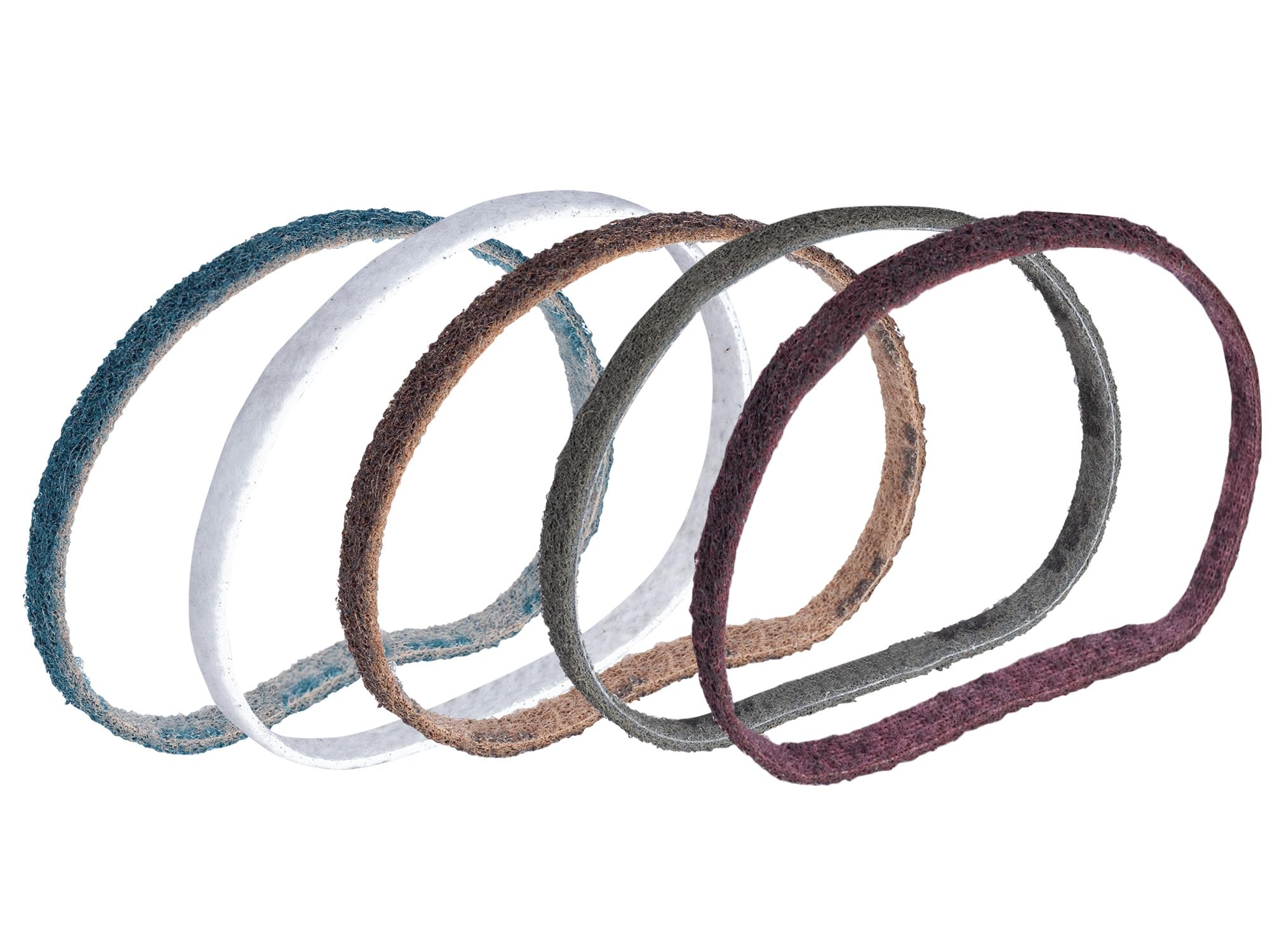 5 Stück Scotch Brite Schleifband SC-BS - 40mm X 760mm Very Fine Blau