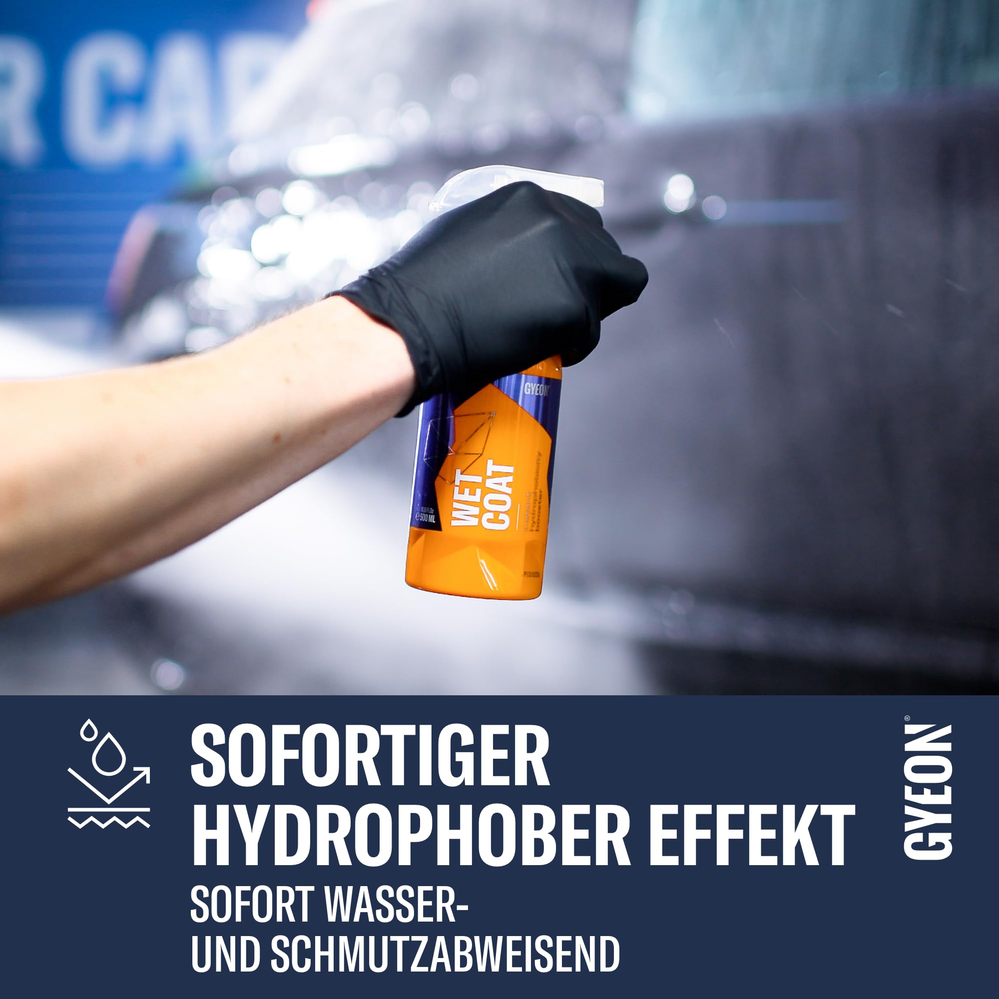 Gyeon Q²M WetCoat - Auto Nassversiegelung - hydrophobe Versiegelung, hoher Glanz, mindestens 12 Wochen (1000 ml)