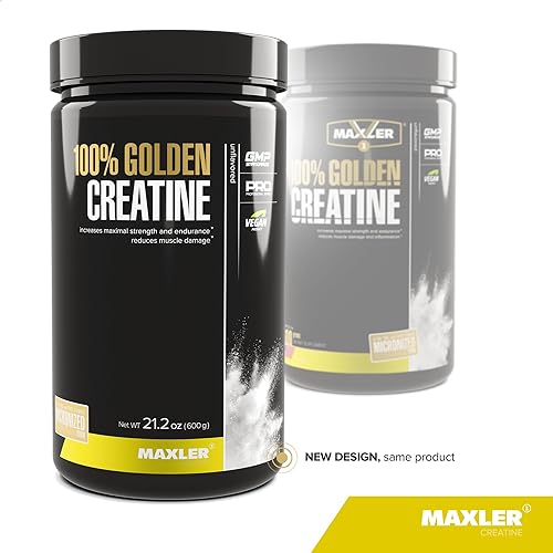 Miniatura 2 de Maxler Creatina 100  dorada monohidrato de creatina micronizada en polvo suplementos de construcción muscular suplemento vegano preentrenamiento con