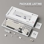 ATTACK SHARK X98 Wireless Mechanical Keyboard,Tri-Mode BT5.0/2.4GHz/USB-C Hot-Swappable,Gasket Mount with Pre-lubed Linear Switches,PBT Keycaps,RGB Backlit Gaming Keyboard for PC/Tablet/PS5/Xbox
