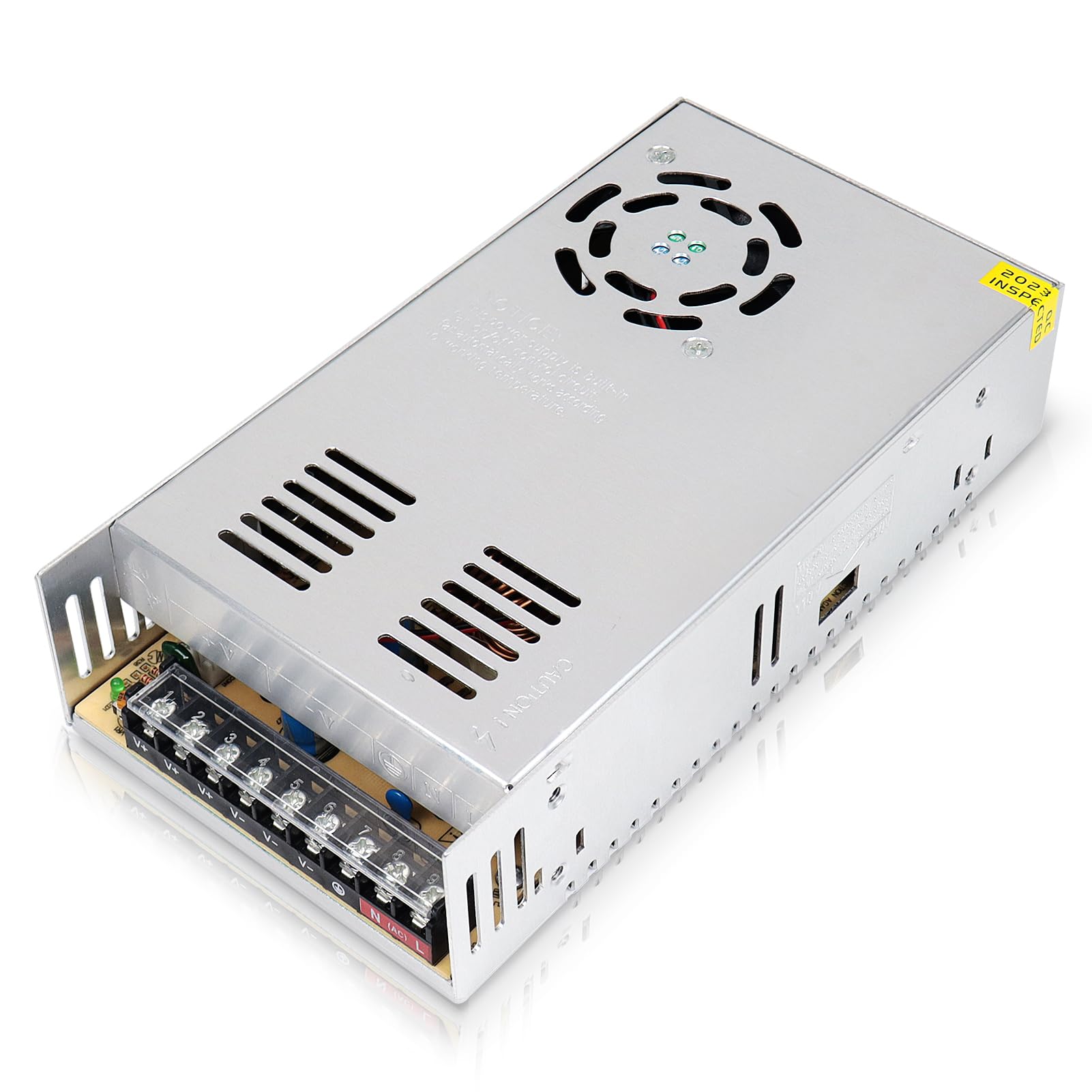 inShareplus Alimentation 12V 30A 360W pour LED, Alimentation à Découpage DC Régulée, Transformateur 230V vers 12V, Adaptateur Secteur pour Ruban LED, Imprimante 3D, Radio, Projets Électroniques