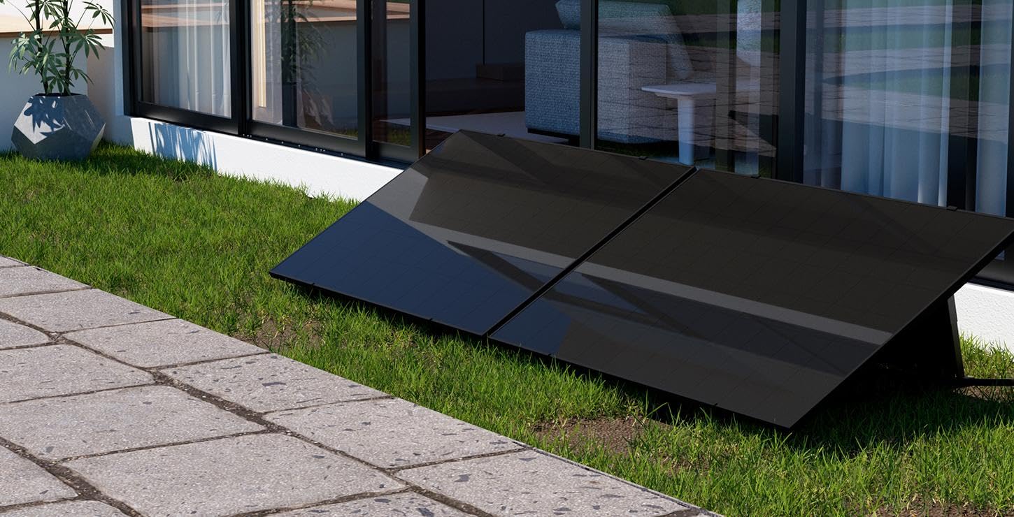 2 panneaux Solaires - Poolex - Kit Photovoltaïque Plug&Play 900W - Autoconsommation - TOPCon - Prise 230V, Wi-Fi & App : Zéro Travaux, 12 Ans Garantie, 310€/an