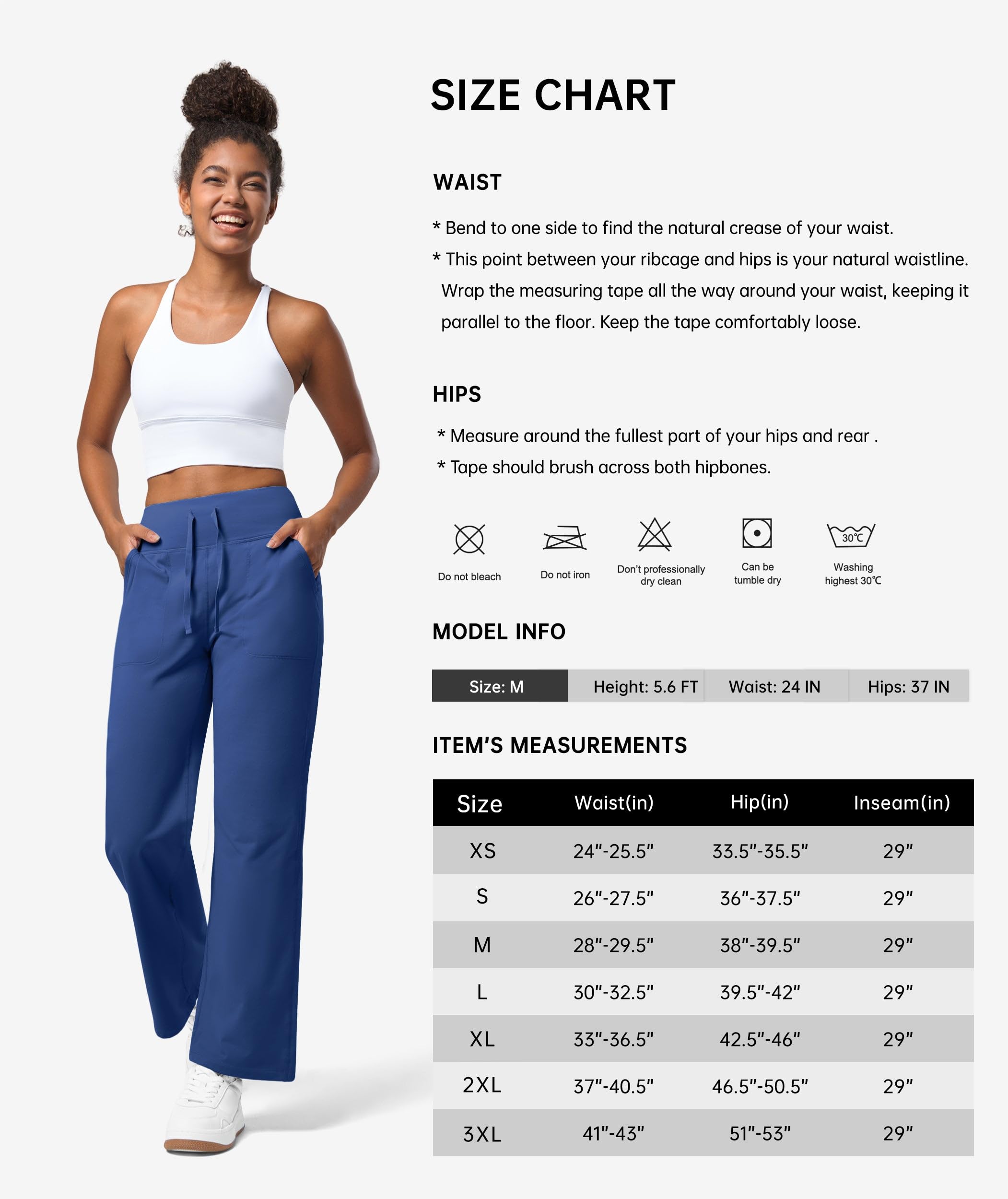 Willit Pantalones térmicos con forro polar para mujer, de pierna ancha, para yoga, invierno, con bolsillos, cintura alta, pantalones casuales para descansar