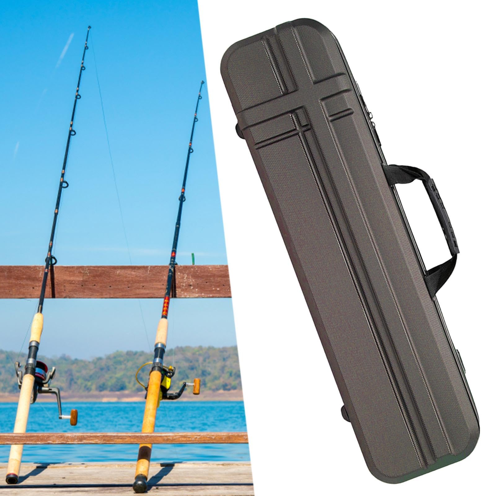 Zusammenklappbare Angelruten Tragetasche Mit Schultergurt Harilla Angelruten -Koffer - Zusammenklappbare Tasche Fr Ruten & Rollen Angelzubehr Tasche