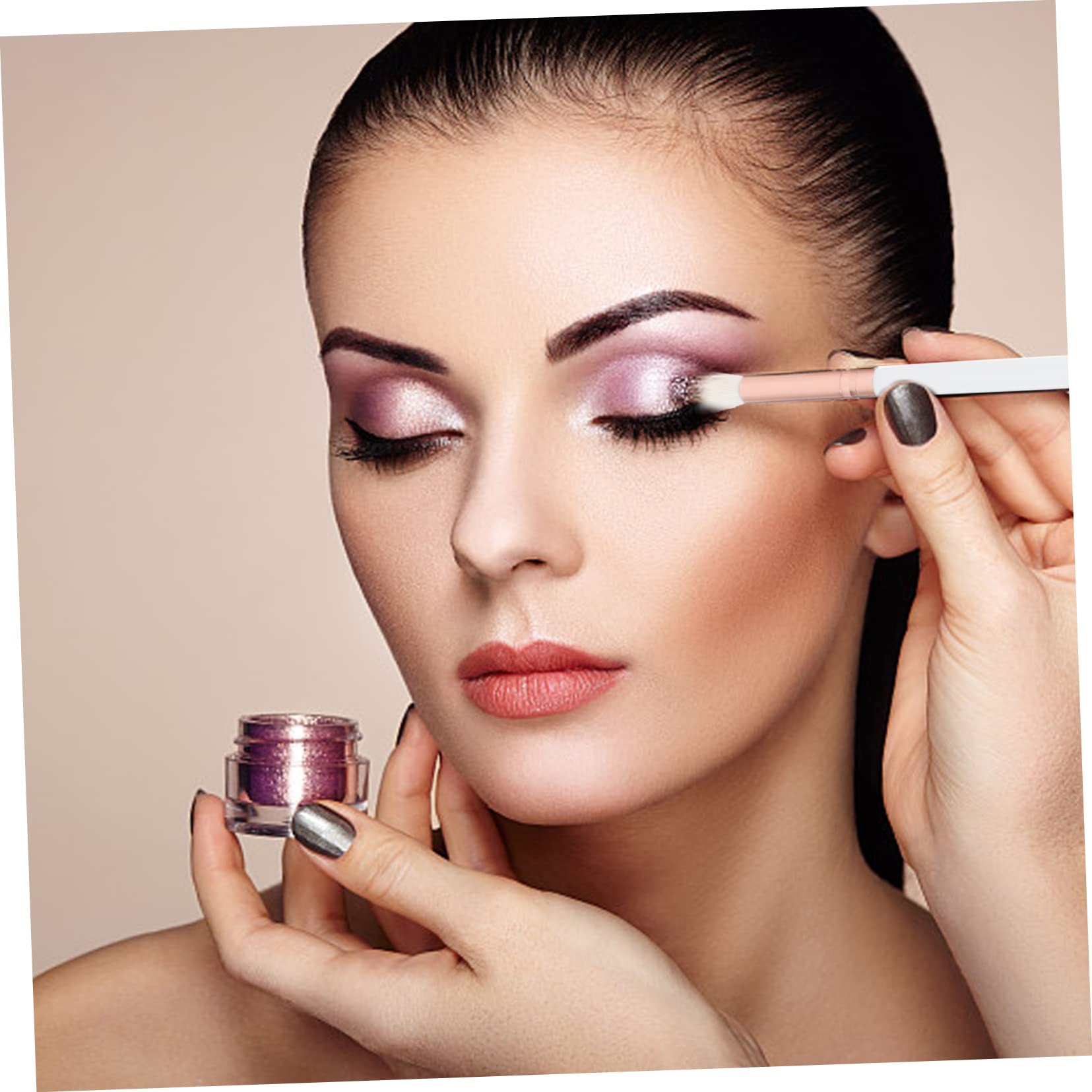 FOMIYES 5 Set Di Pennelli Per Il Trucco Per Ombretti Lisci E Robusti Per Cosmetici 3 Pezzi * 5