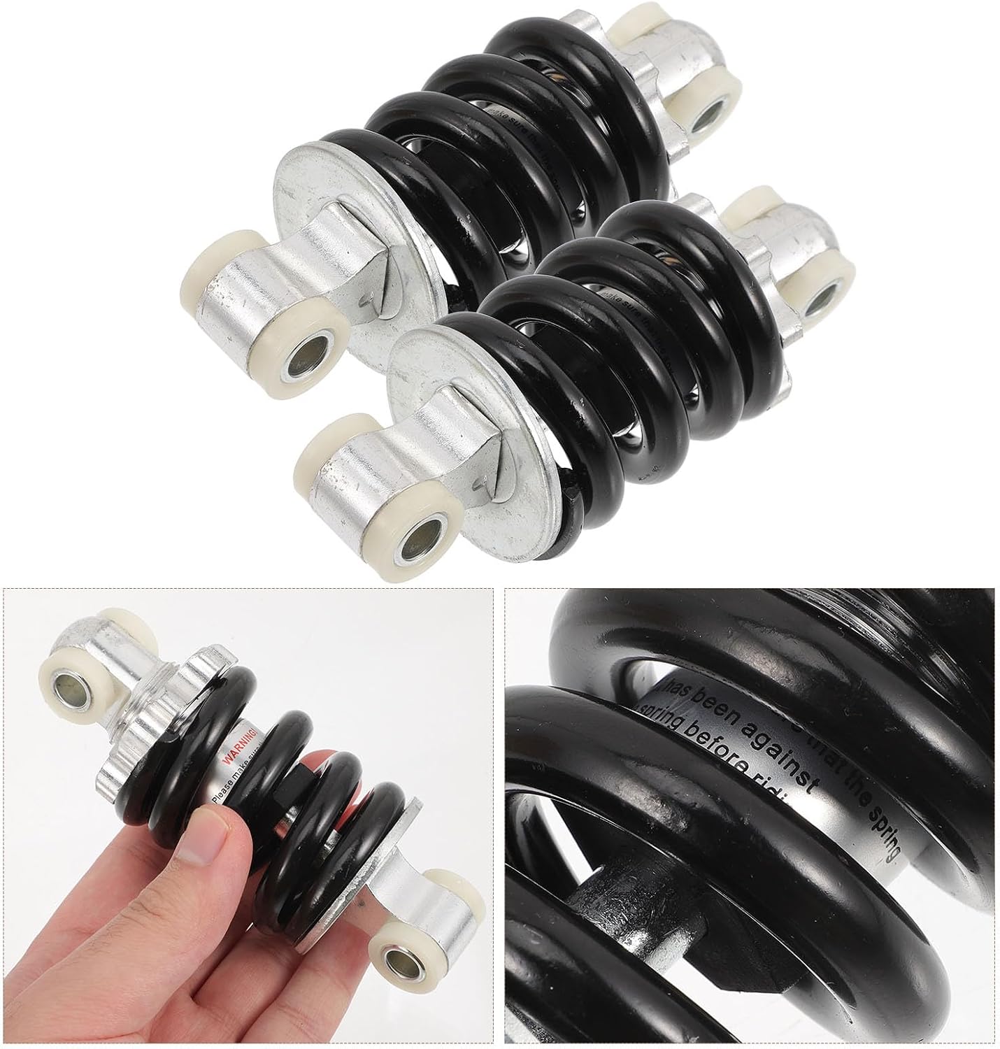 2pcs 100mm 1500lb Atv Shock Absorbers Mini Motorcycle Suspension for 47cc Motocross and Small Four-wheel Off-road Vehicles, Durable Off-road Riding Replacement Parts