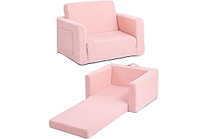 Adorable and Convenient 2-in-1 Plush Sofa Folding Chair for Kids