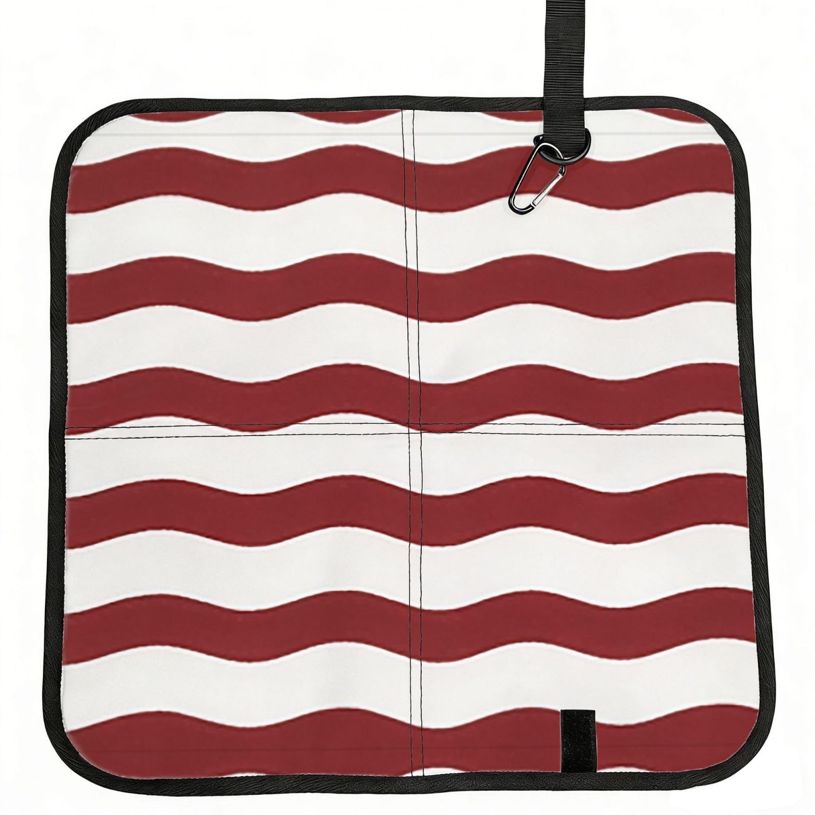 DUYIOKH Ruby Ripple Print Foldable Portable Seat Cushion for World Cup Games, Camping and Outdoor Activities