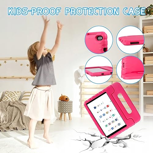 Miniatura 4 de FACETEL Tableta para niños de 8 pulgadas Android 13 para niños, 7 GB de RAM, 64 GB ROM TF 512 GB, control parental, juego de rompecabezas, Bluetooth