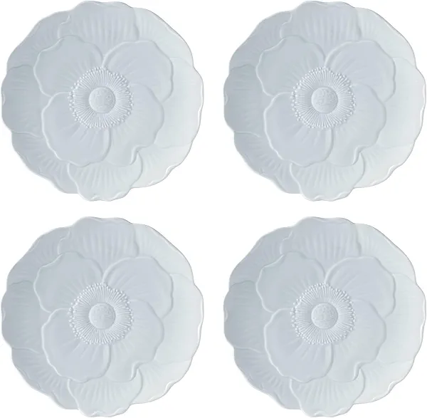 Lenox 897766 Butterfly Meadow Floral Accent Plates, Blue, Set of 4