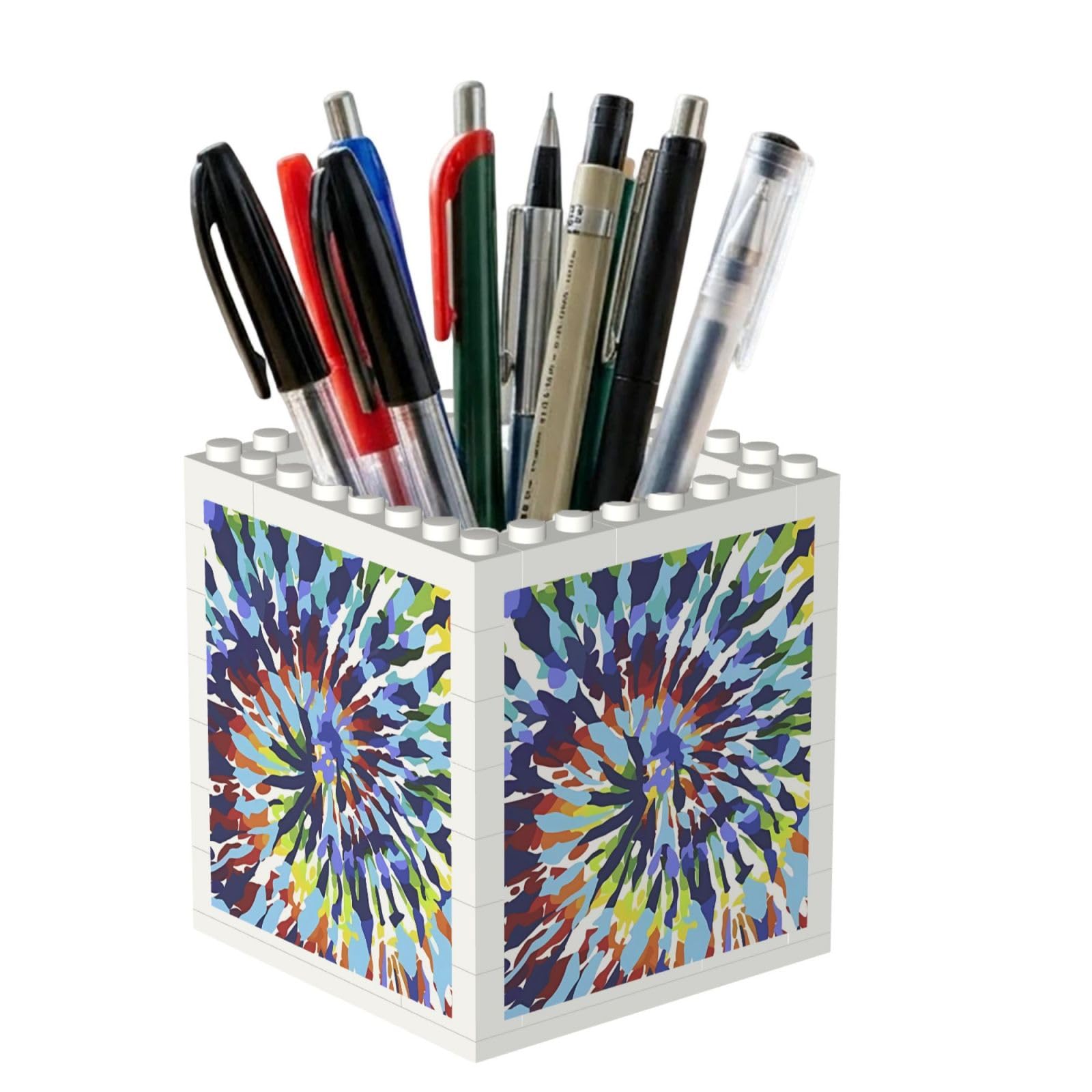 Poadnly Trippy Tye Dye, Pen Pot Pencil Holder for Office Home School, Compact Desk Organiser for Office Stationery