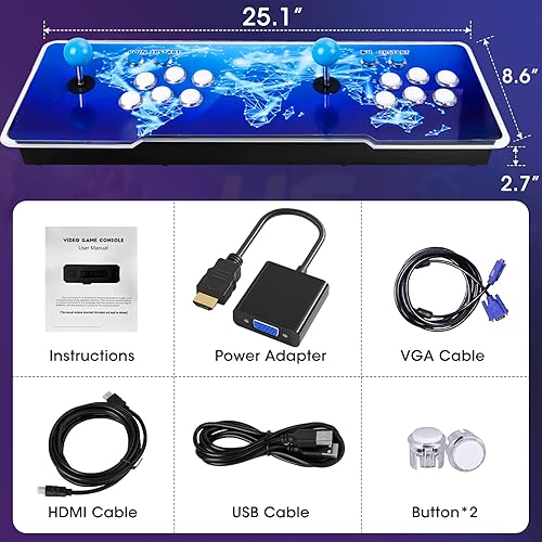 Miniatura 6 de 2025 La última consola arcade Pandora Box incorporada más de 42,000 juegos con más de 50 emuladores Salida HDMI 4K Plug and Play Videojuego de TV