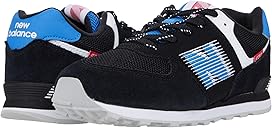 new balance 574 black with faded cobalt