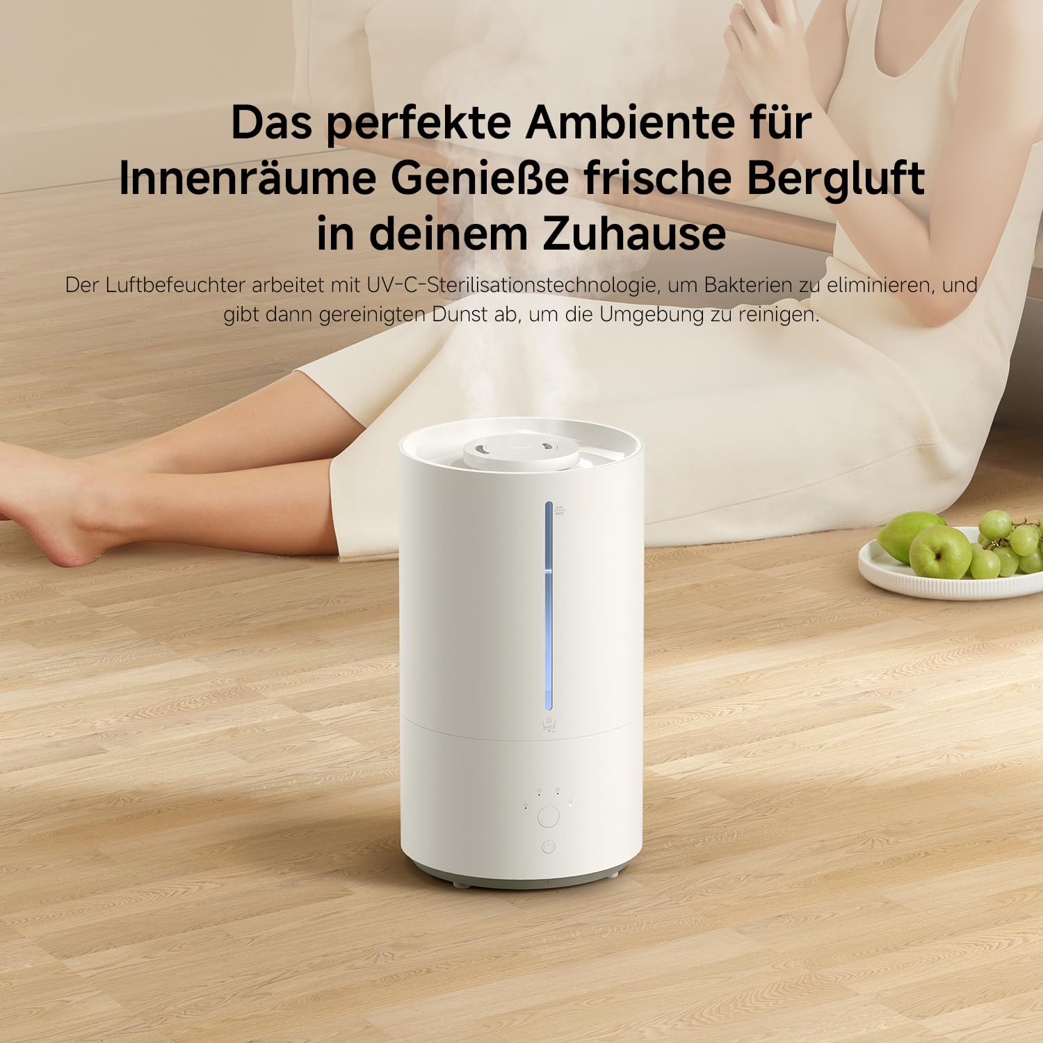 Xiaomi Smart Humidifier 2, Kaltnebel Luftbefeuchter, 4.5L, Schlafzimmer