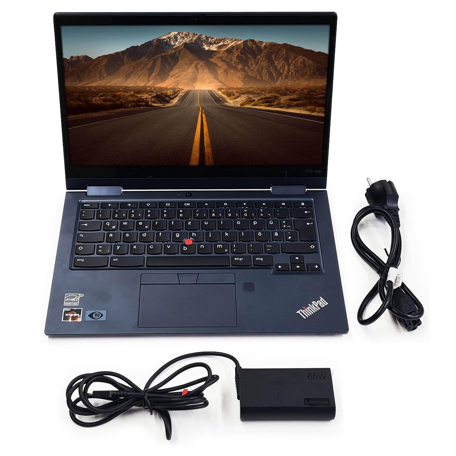 Lenovo ThinkPad C13 Yoga 2-in-1 Touch Chromebook 13,3 Zoll FHD Touch, Convertible Laptop (Generalüberholt)