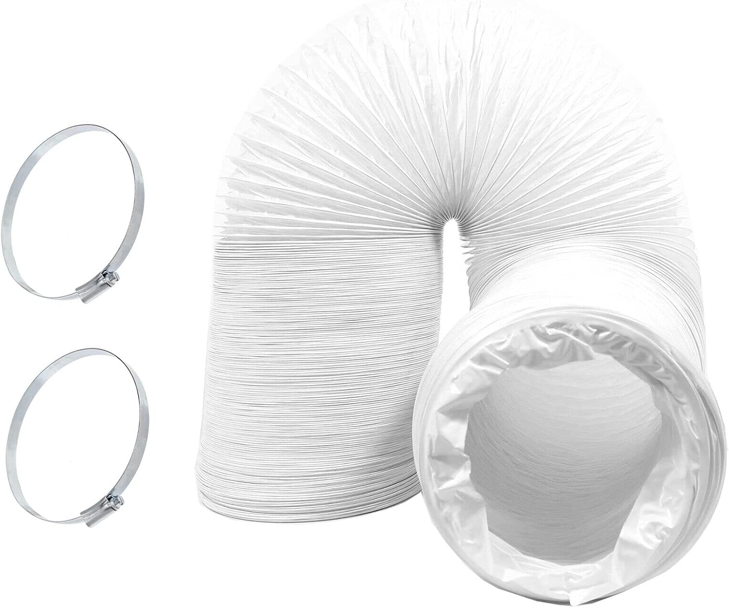 SPARES2GO Air Conditioning Duct Hose PVC Extra Long Flexible Vent Pipe