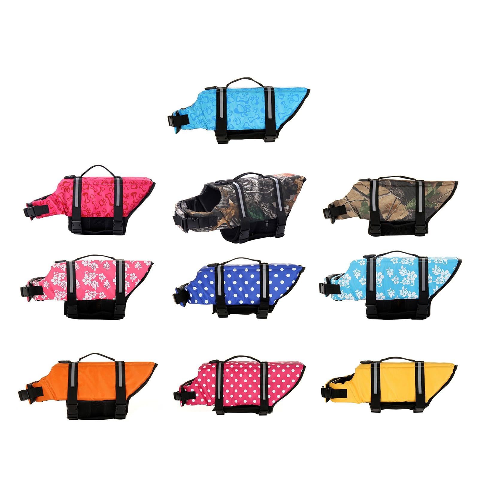Dasdffvf Dogs Life Vest Printed Pet Dogs Clothes Dogs Swimwear Pet Swimming Suit