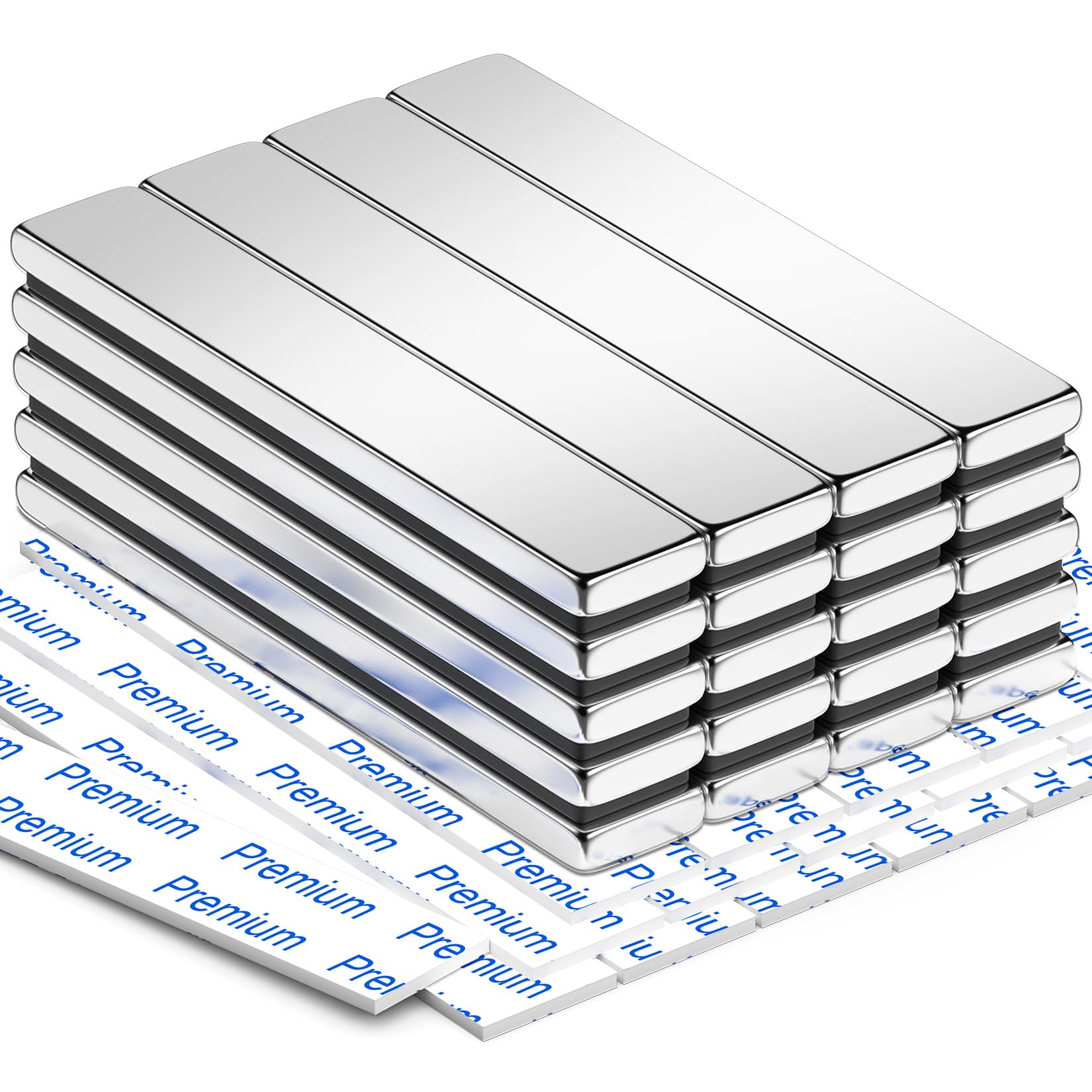 Grtard 120 Pack Powerful Neodymium Bar Magnets, Rare Earth Magnet Bar, Rectangle Magnet, Neodymium Magnets for Outdoor, Fridge, Whiteboard-Mix Size — Amazon image 13