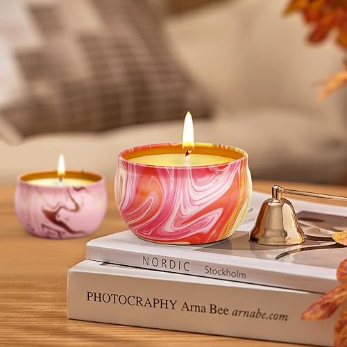 Miniatura 5 de Velas de regalo para mujer, paquete de 16 velas perfumadas para el hogar, 180 horas de larga duración, vela de aromaterapia de soja, vela de