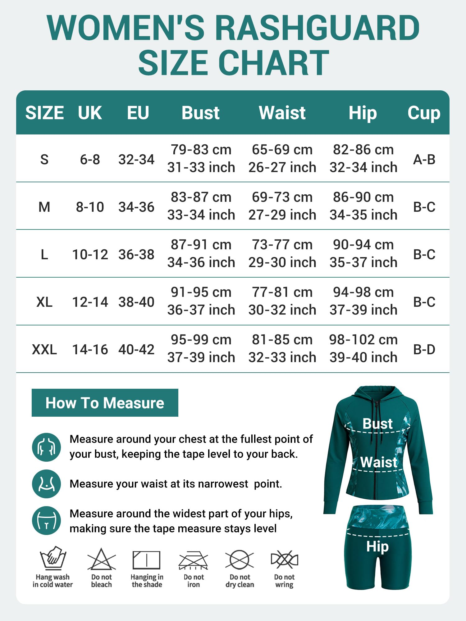 Owntop Camiseta de natación de manga larga para mujer, camiseta de natación con protección UV con brasier integrado, juego de 4 piezas para natación, surf y vacaciones en la playa