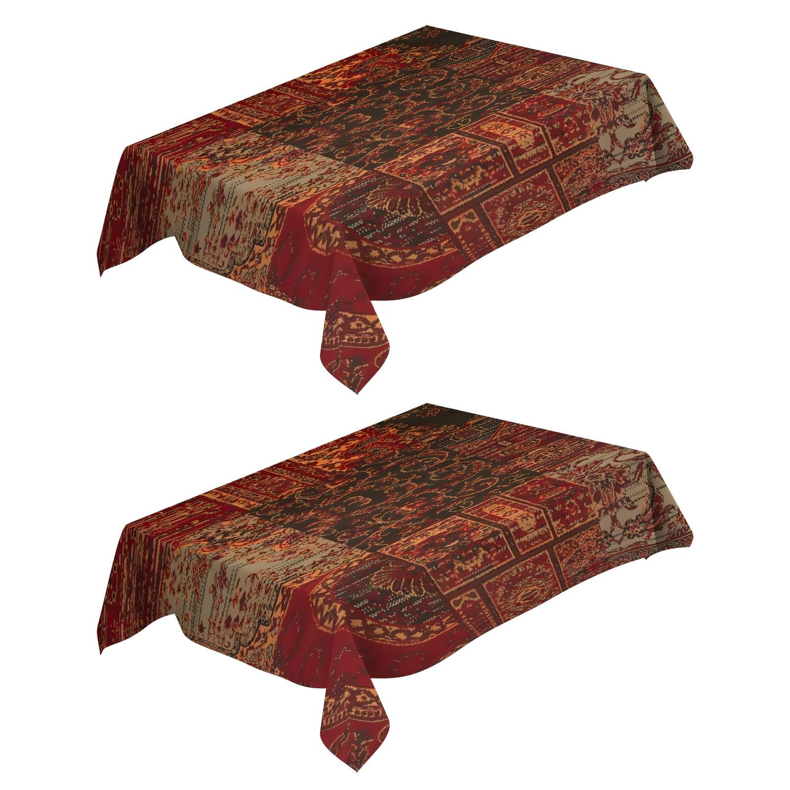 Nappe de Table Ethnique 120x160 cm Idéale pour Cuisine et Mariage