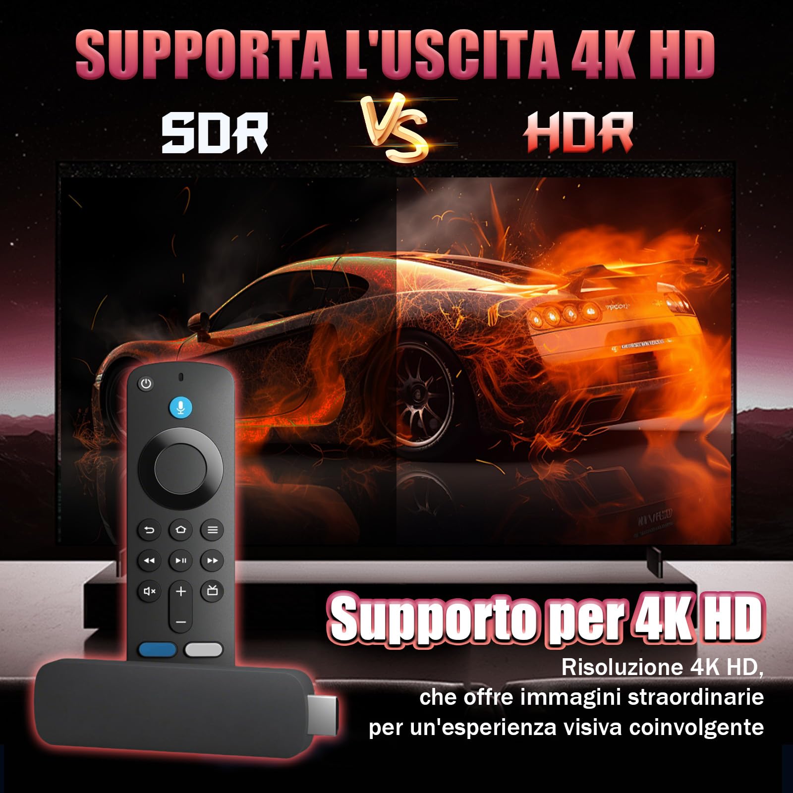 H10 Android TV Stick, Android 16.0, Smart TV Stick HD, Processore Quad‑Core H313, Supporta Wi‑Fi e Bluetooth, Dispositivo Plug & Play per TV con Connessione Internet, Ideale per Home Theater e Viaggi