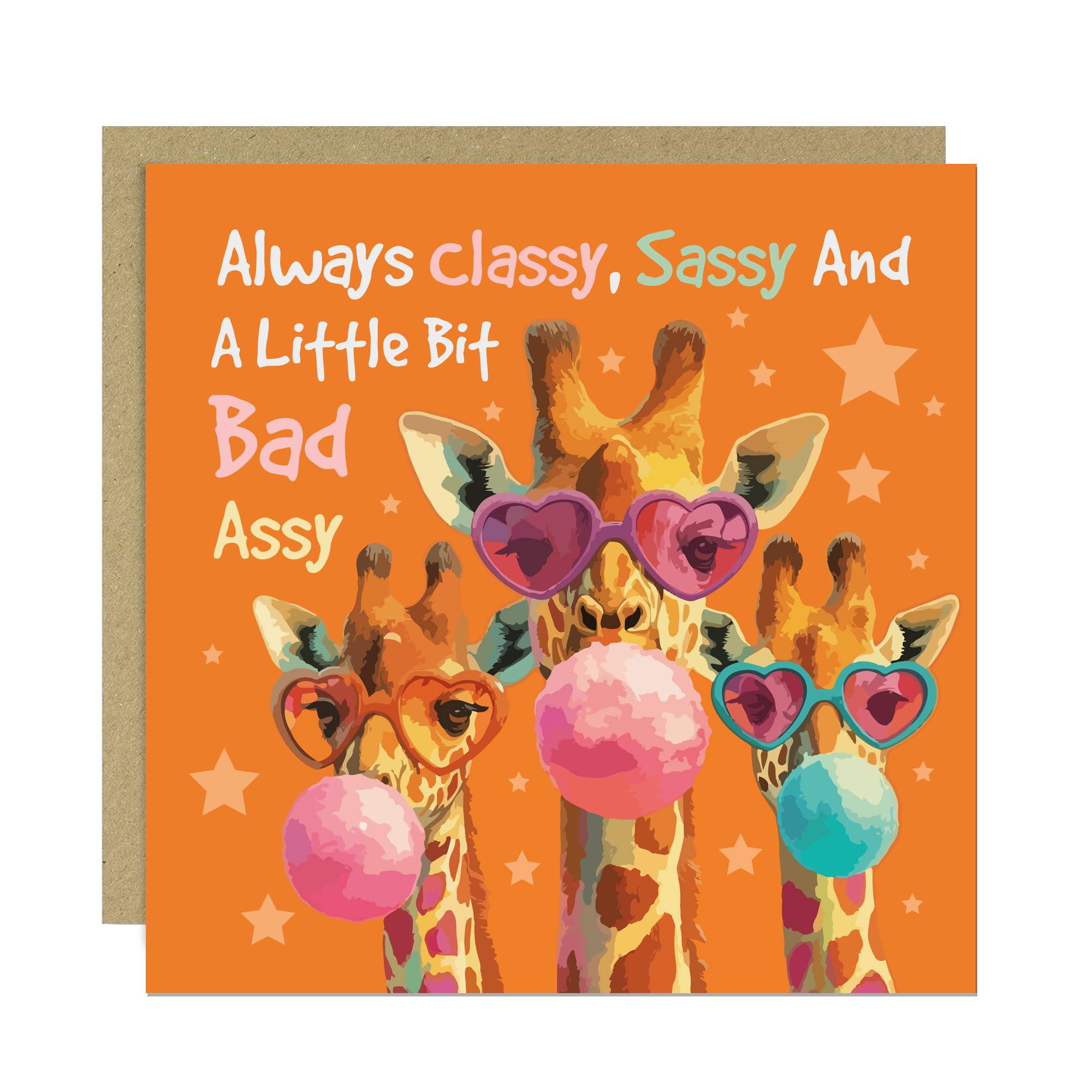 RED OCEAN Hilarious Birthday Cards For Women, Sassy Birthday Card, Card For Daughter, Women, Girls, Her, Best Friend, BFF, Sister, Mum, Nanny, Wife With Kraft Envelope