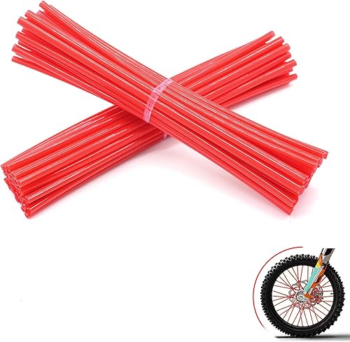 72 fundas universales para radios de motocross para llantas de 8 a 21 pulgadas, BMX MTB SX MX SXF EXCSXF EXC XT250-600 R-Z400S SM RM2 F800GS CRF XL