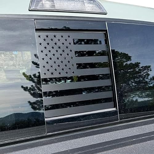Miniatura 8 de Calcomanía de la bandera estadounidense para ventana central trasera para Toyota Tacoma 2023 2022 2021 2020 2019 2018 2017 2016-2005, accesorios de