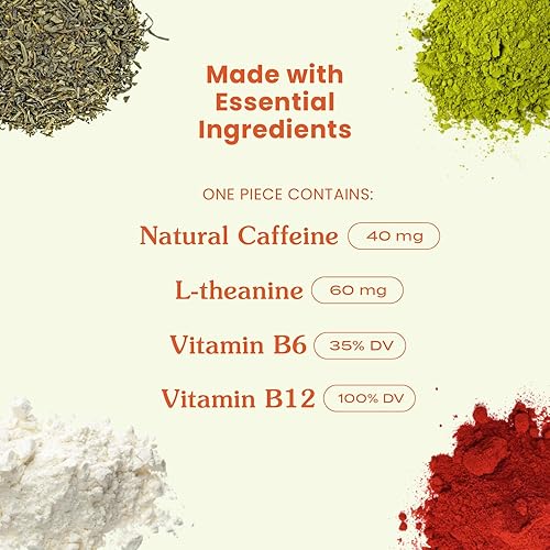 Miniatura 4 de Neuro Mints  Mentas energéticas nootrópicas con cafeína  40 mg de cafeína + 60 mg de L-teanina + vitaminas B para energía y concentración  Sin