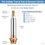 Replacement for Kohler Trend Hot Stem image 2