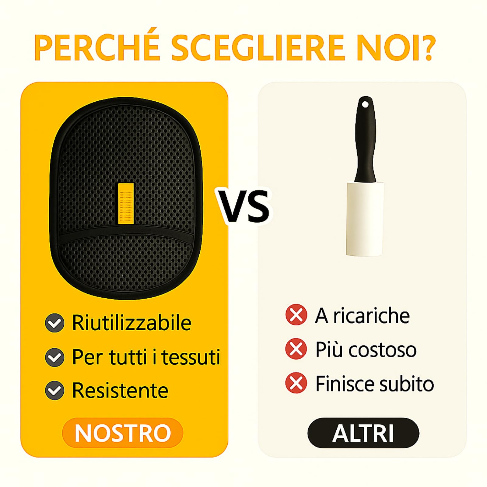 varibee Guanto per la rimozione dei pelidi Animali con setole elettrostatiche Doppie，Riutilizzabili, Guanti Statici per Pulizia di Gatti e Cani, Perfetti per Vestiti, Tappeti e Divani