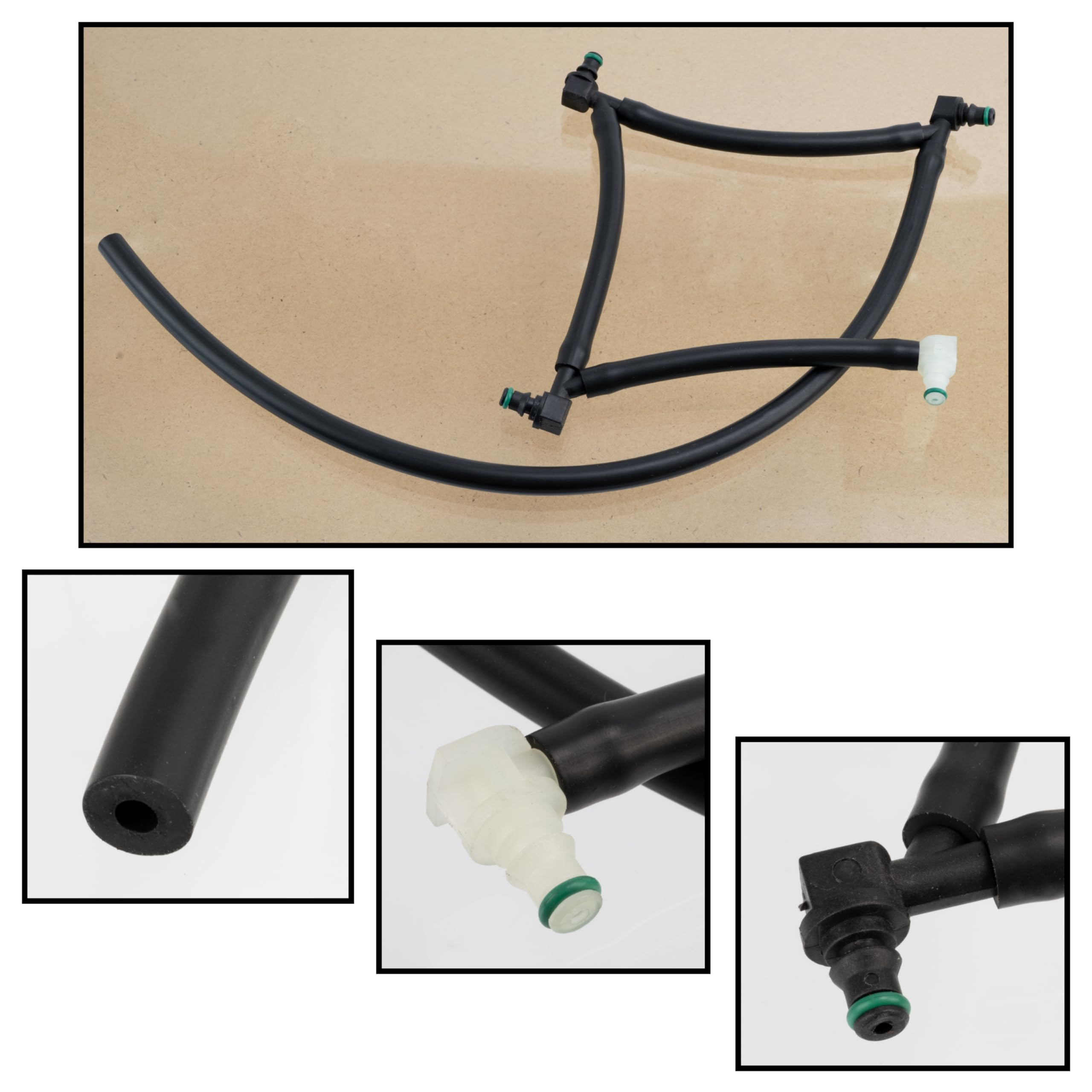 AERZETIX - C70440 - Tubo de retorno de fugas para inyector de combustible - compatible con números OE 1574Q1, 1444973, 2Q6S9K022AD, 2S6Q9K022AC, 2S6Q9K022AD