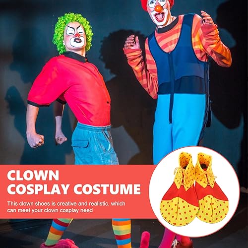 Miniatura 5 de Disfraz de payaso para mujer con zapatos grandes y divertidos - Ropa de carnaval para hombres adultos, Como se muestra, Mediana