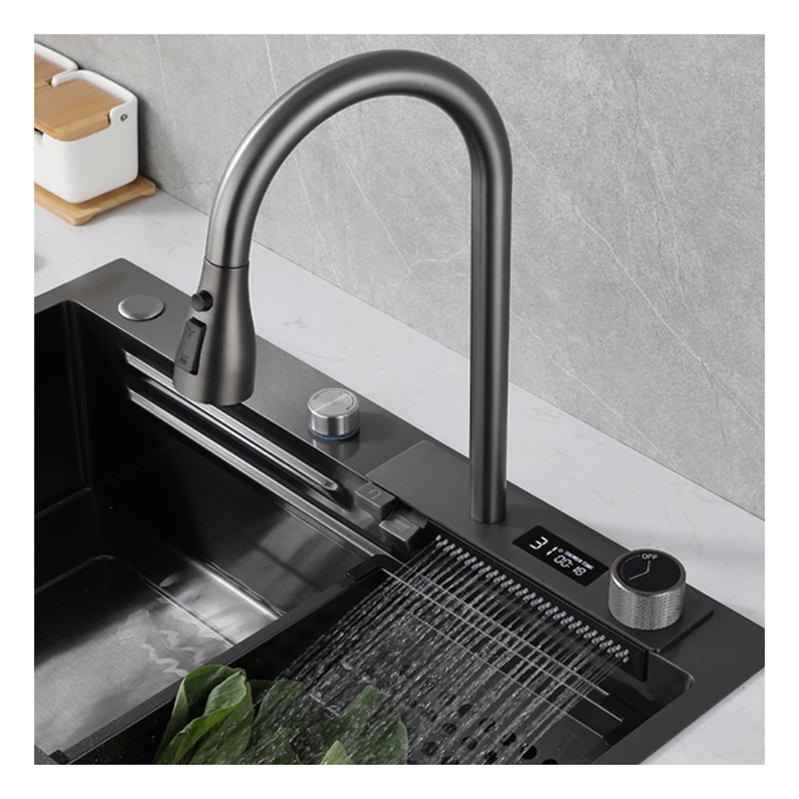 Robinet d'évier de cuisine cascade pour simplifier la vie de toute la famille