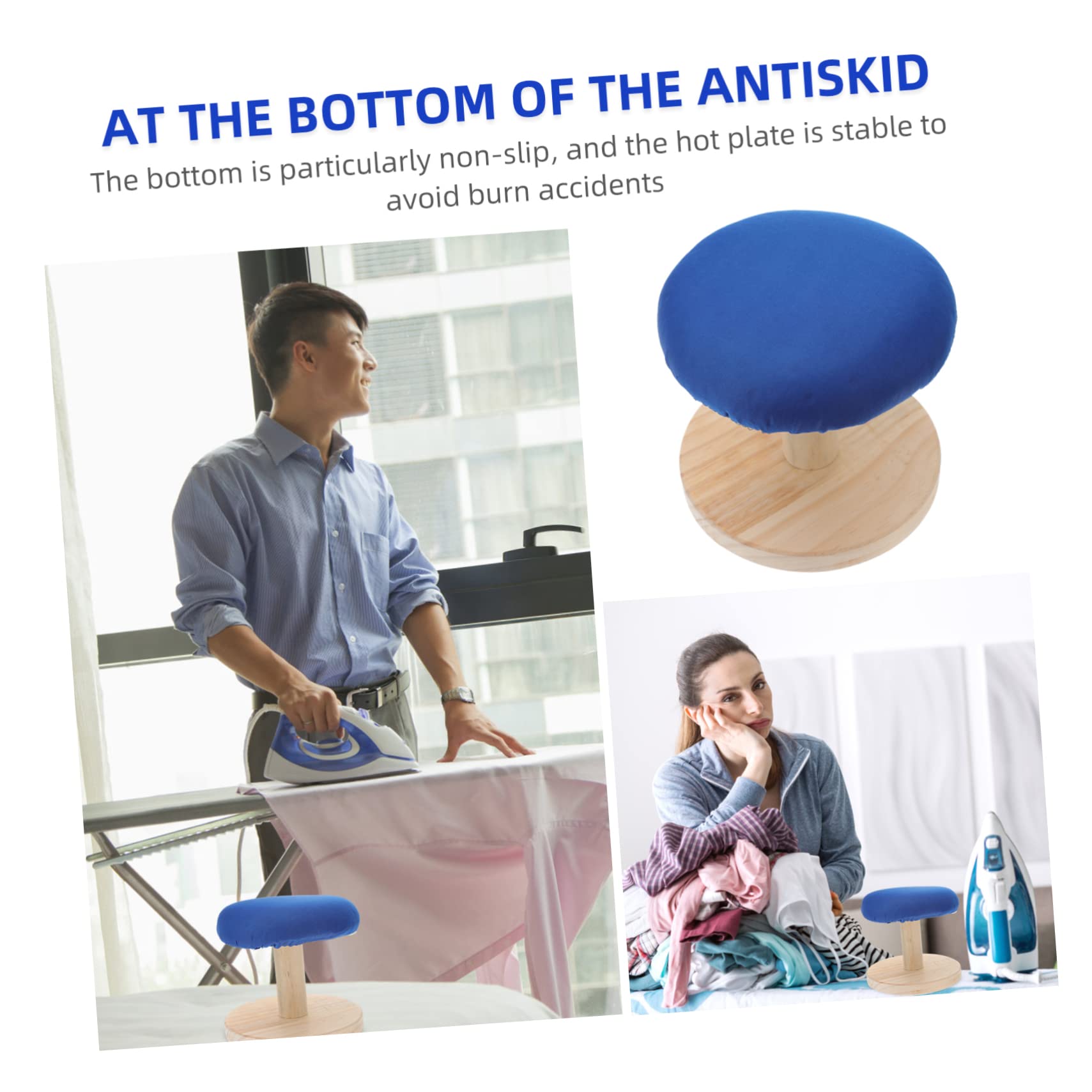 Asse da Stiro Curva in Legno Supporto Stabile e Design Compatto, Accessorio Pratico per Stirare Camicie e Pantaloni in Famiglia o Dormitorio