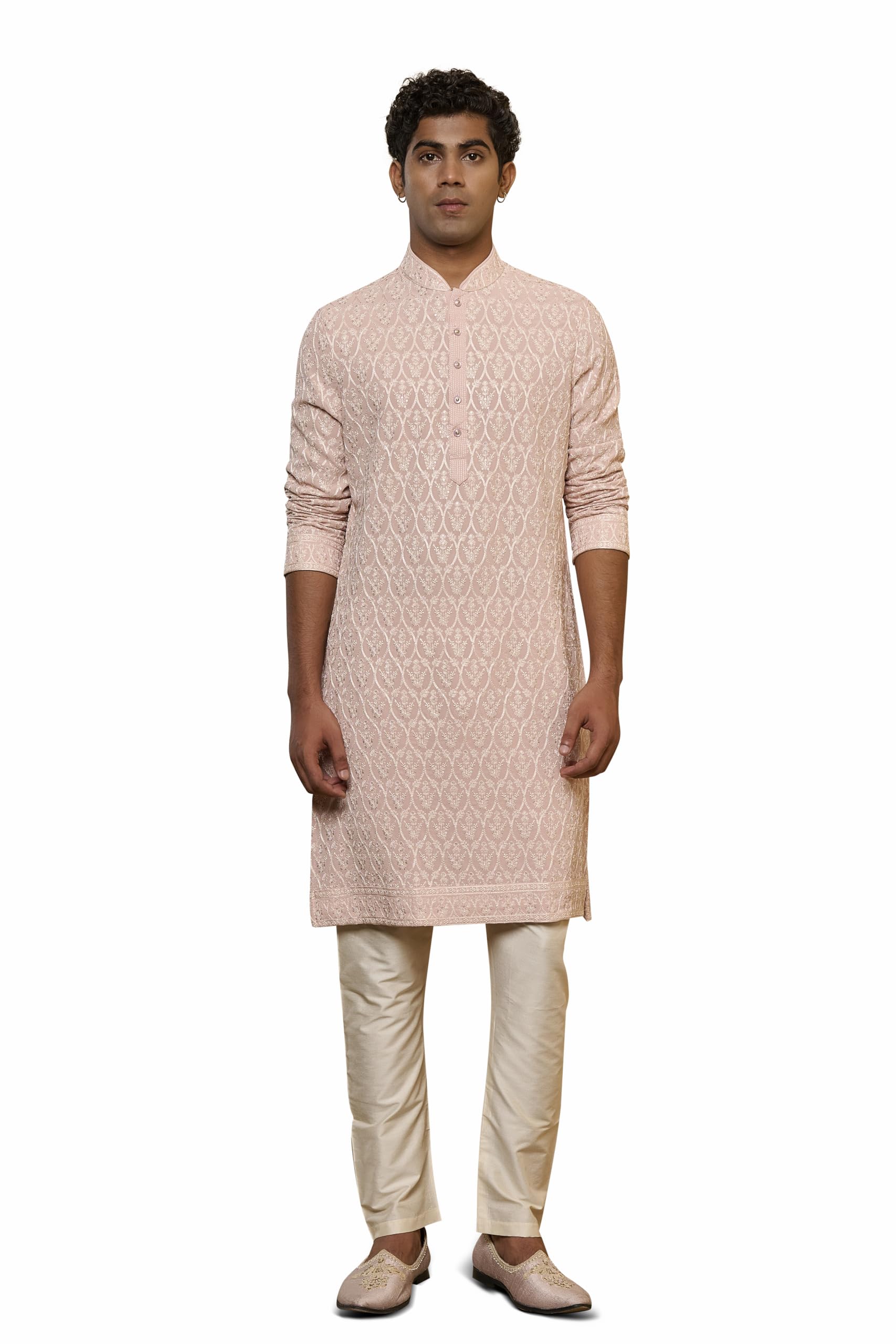 tasva Blush Floral Kurta Set-picture-25
