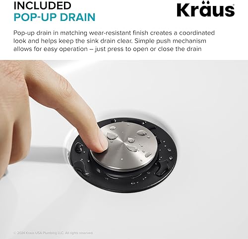 Miniatura 143 de KRAUS Indy - Grifo de baño con sensor sin contacto con caja de control y mezclador de temperatura en acero inoxidable sin manchas, KSB-10001SFS