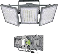 Vista 12 de STASUN 150W Luz de inundación LED de atardecer a amanecer, 15000 lm 6000 K Super brillante para exteriores, IP66 Impermeable, Ángulo amplio, Luz