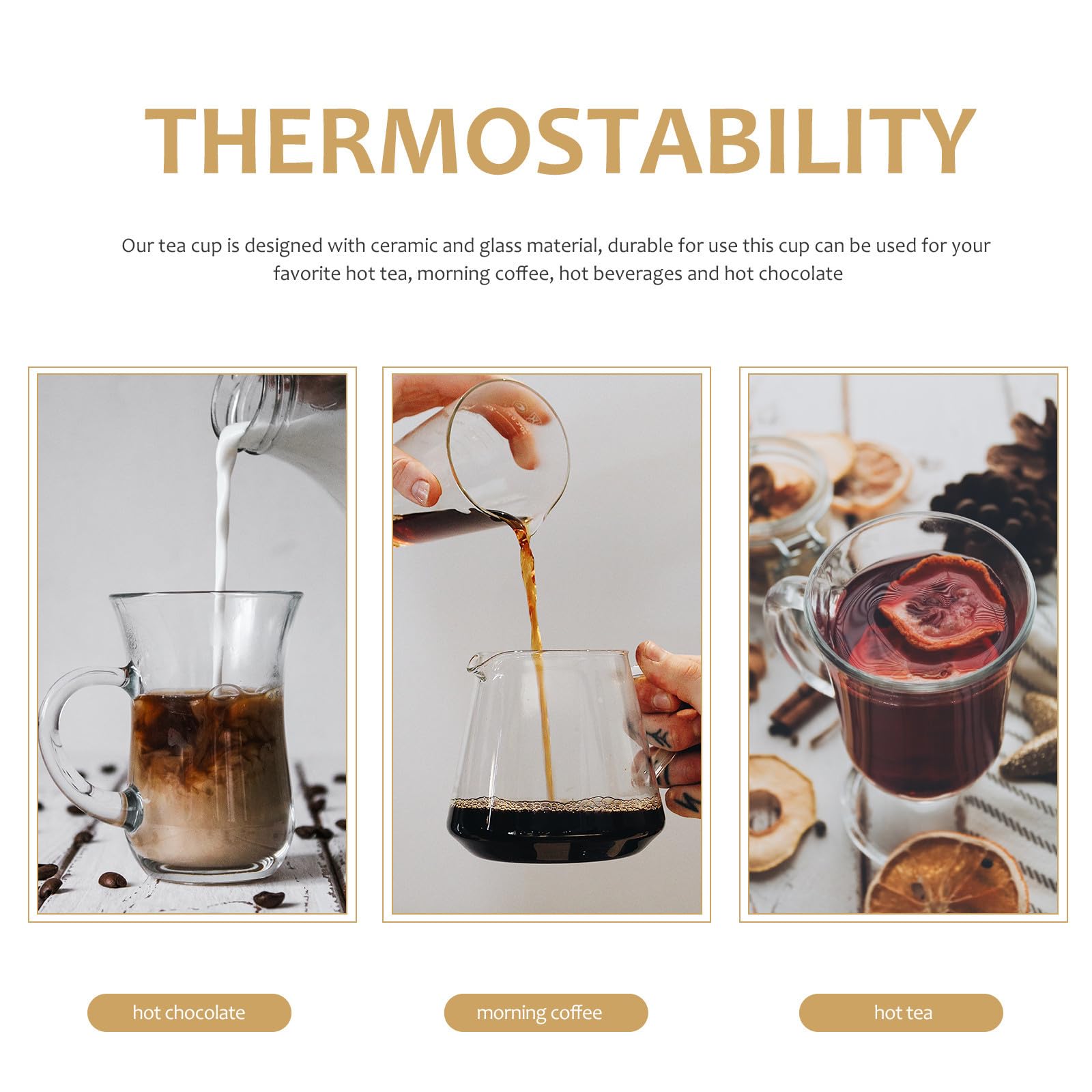 Taza de Té Filtro de Cerámica y Vidrio en Forma de Hongo Asa Ergonómica, Adecuado para Infusiones Hogar, Diseño Elegante y Funcional