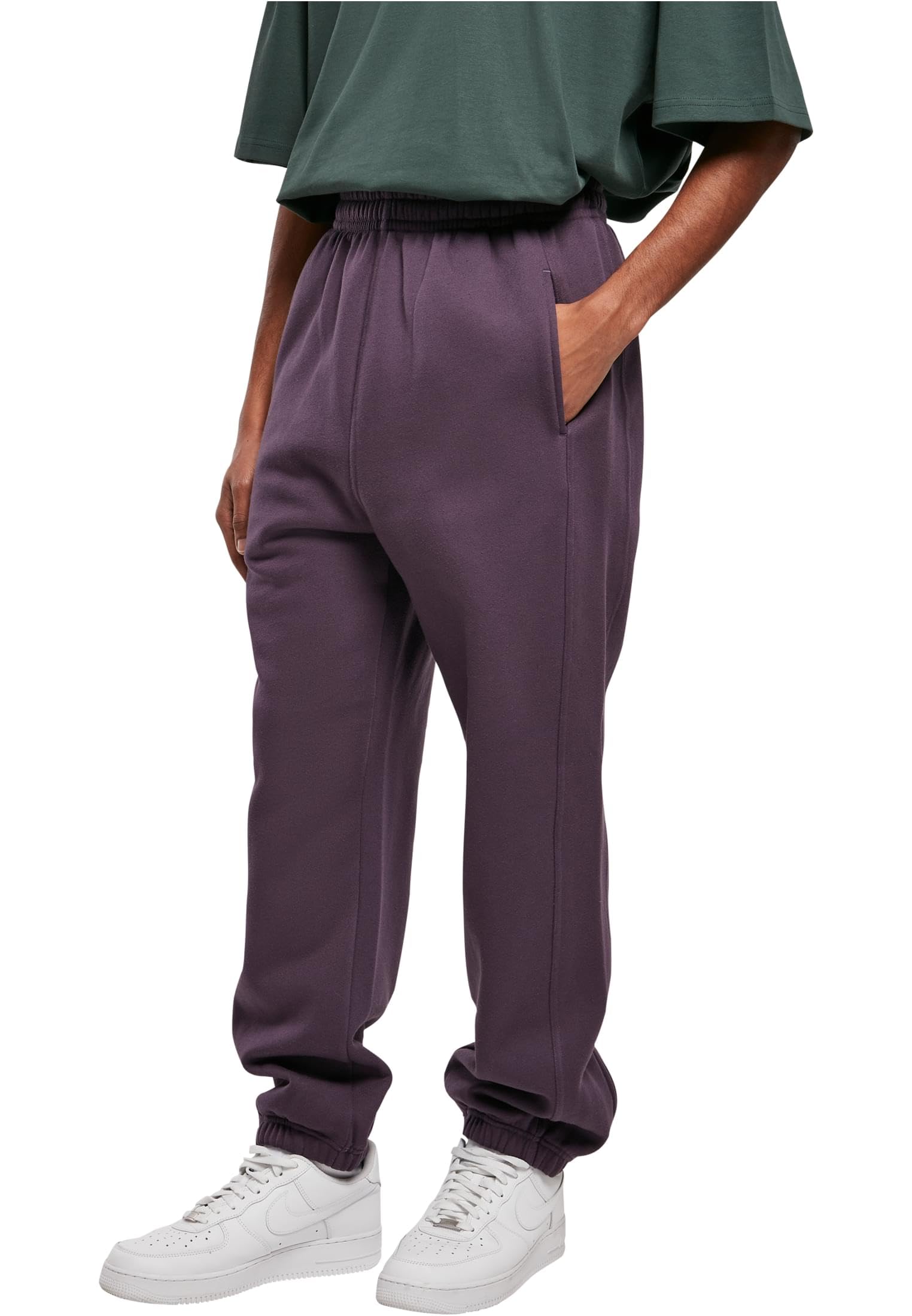 Urban Classics Pantalones de Gimnasia Hombre Pantalones de Deporte Negro Suelto — view 35