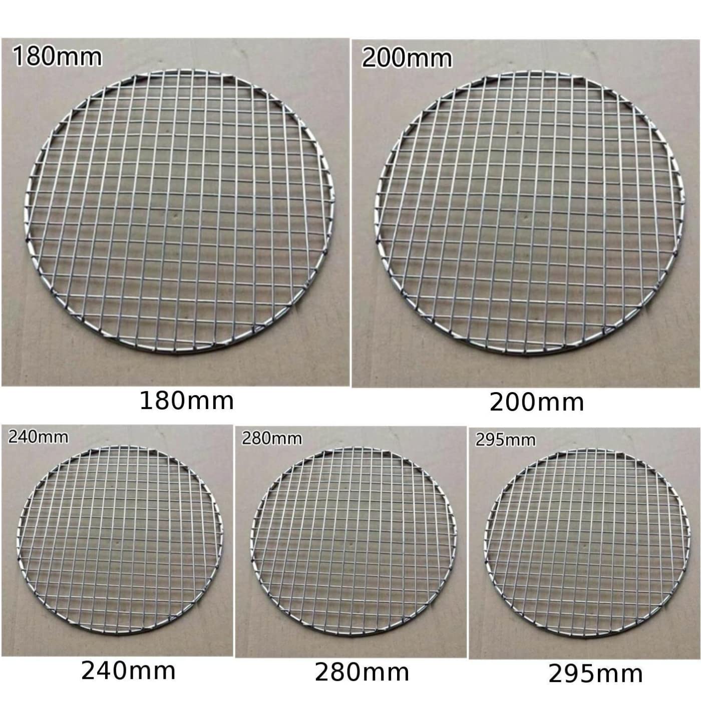 Grill, żeliwny grill do grilla, Siatki Ruszty Gotowanie Ruszt do pieczenia Pieczenie Trwały grill Grill Grill Siatka Siatka rusztowa(Size:295mm)