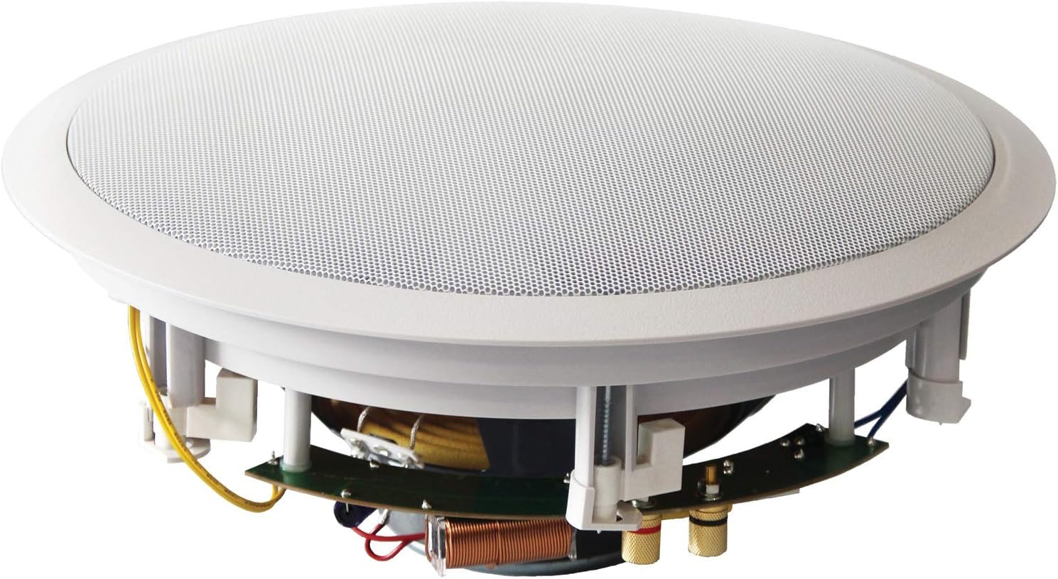 Exсluѕіvе Dіѕсоunt 50% Prісе 250W 3-Way 10” in-Ceiling Speaker with Pivoting Tweeter and Midrange, Metal and Cloth Grills