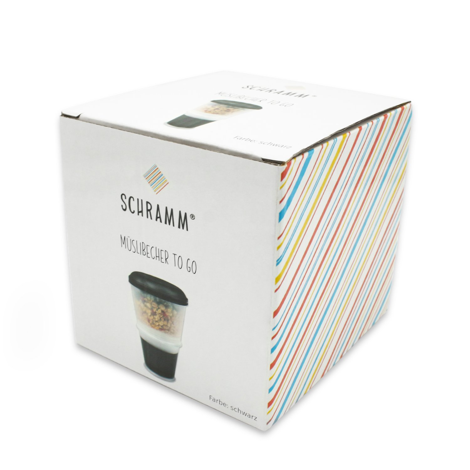 Schramm® yoghurt cup 7 colours to go MueslitoGo Muesli cup with