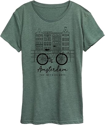 Instant Message - Amsterdam - Womens Short Sleeve Graphic T-Shirt