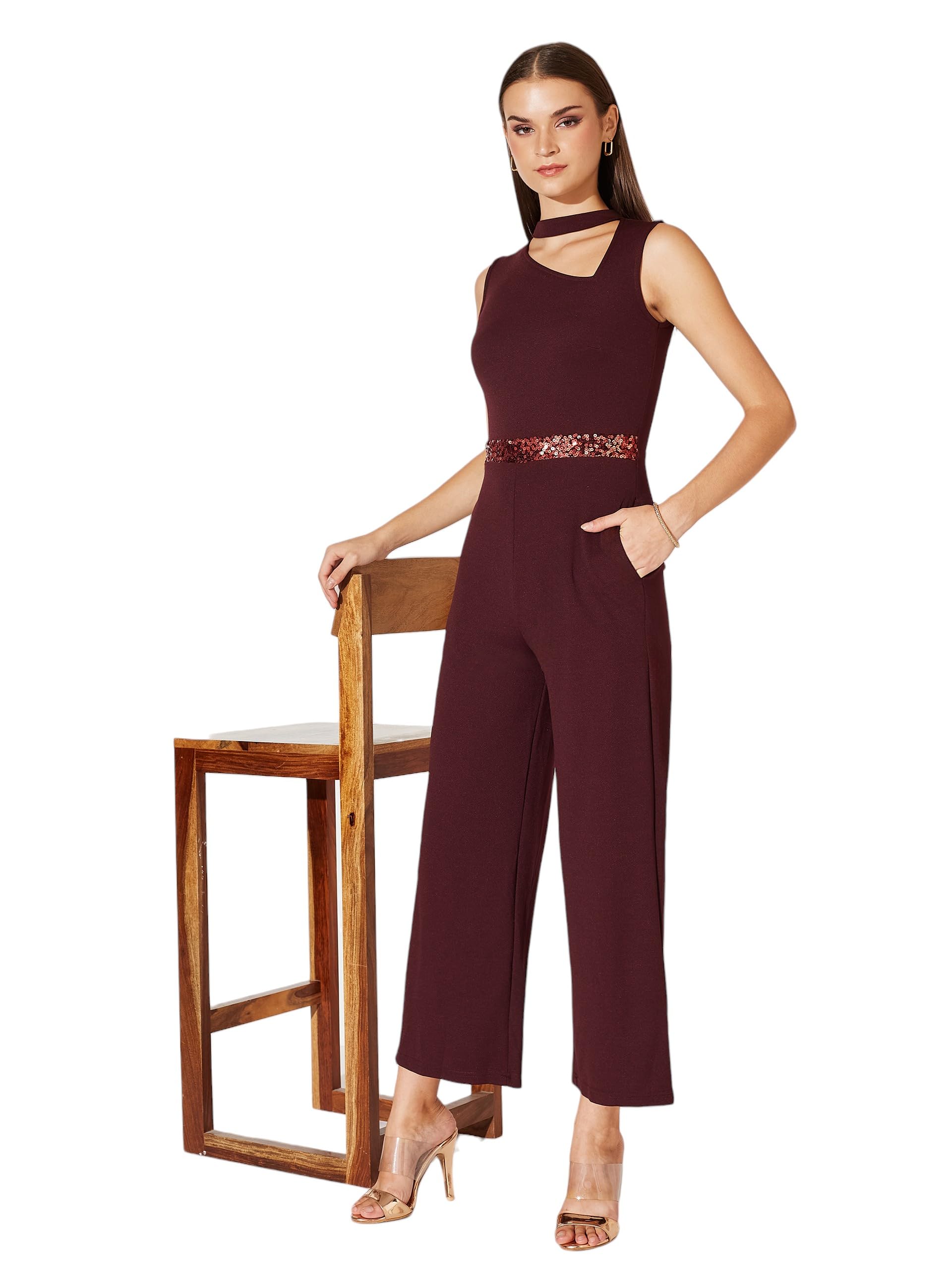 miss chase Women's Collared Sleeveless Asymmetric Neck Regular Length Jumpsuit-picture-14