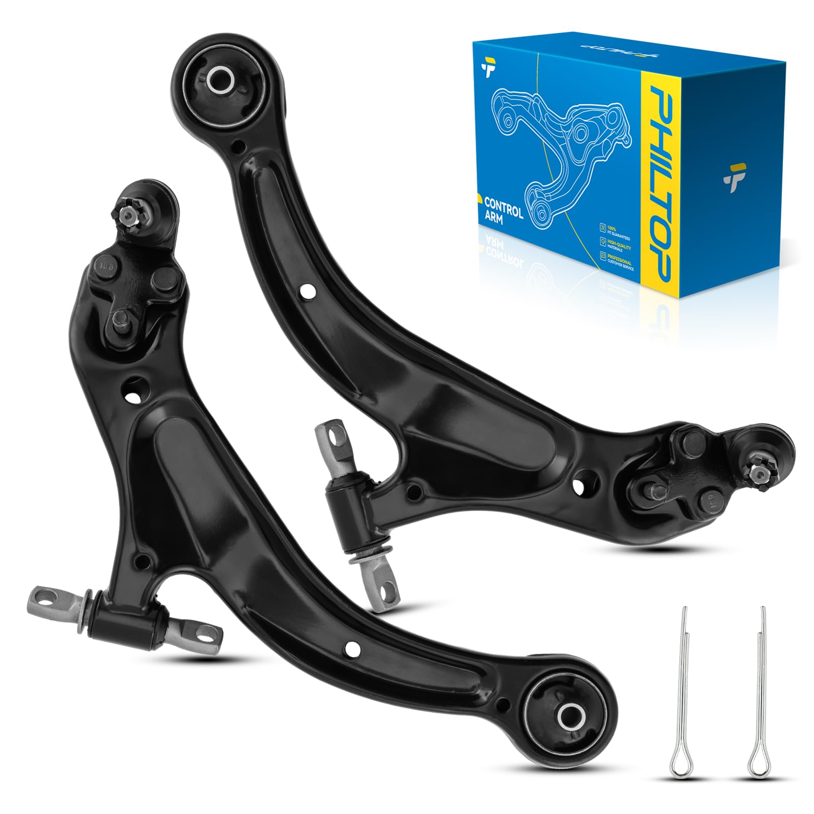 PHILTOP 2pcs Front Lower Control Arm & Ball Joint Assembly,Compatible with Avalon 1998-2004, Sienna 1998-2003, Solara 1999-2003 Suspension Kit-image-13