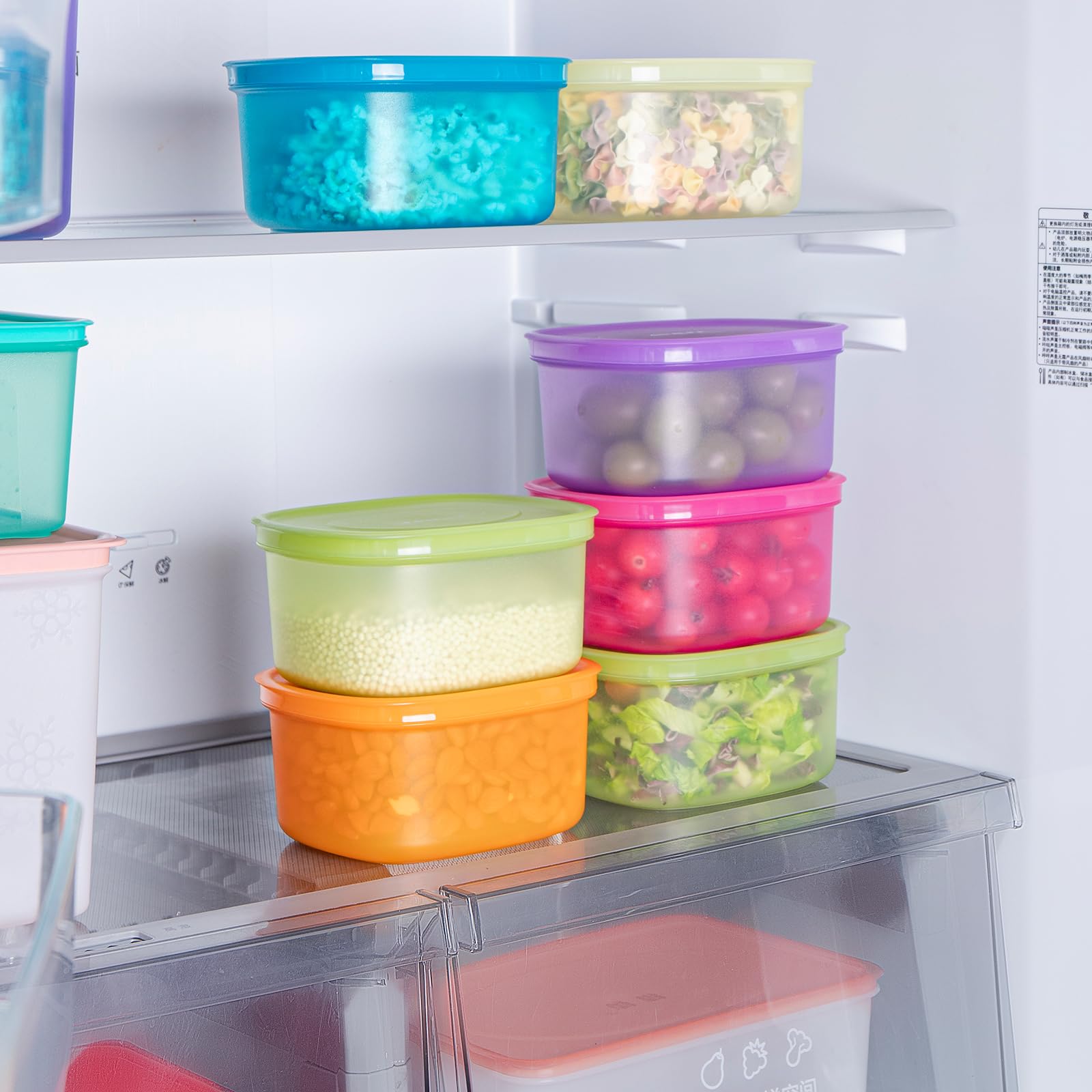 7 recipientes herméticos de almacenamiento de alimentos con tapas, recipientes reutilizables para preparación de comidas, congelador, microondas, lavavajillas, congelador, para preparación de comidas,