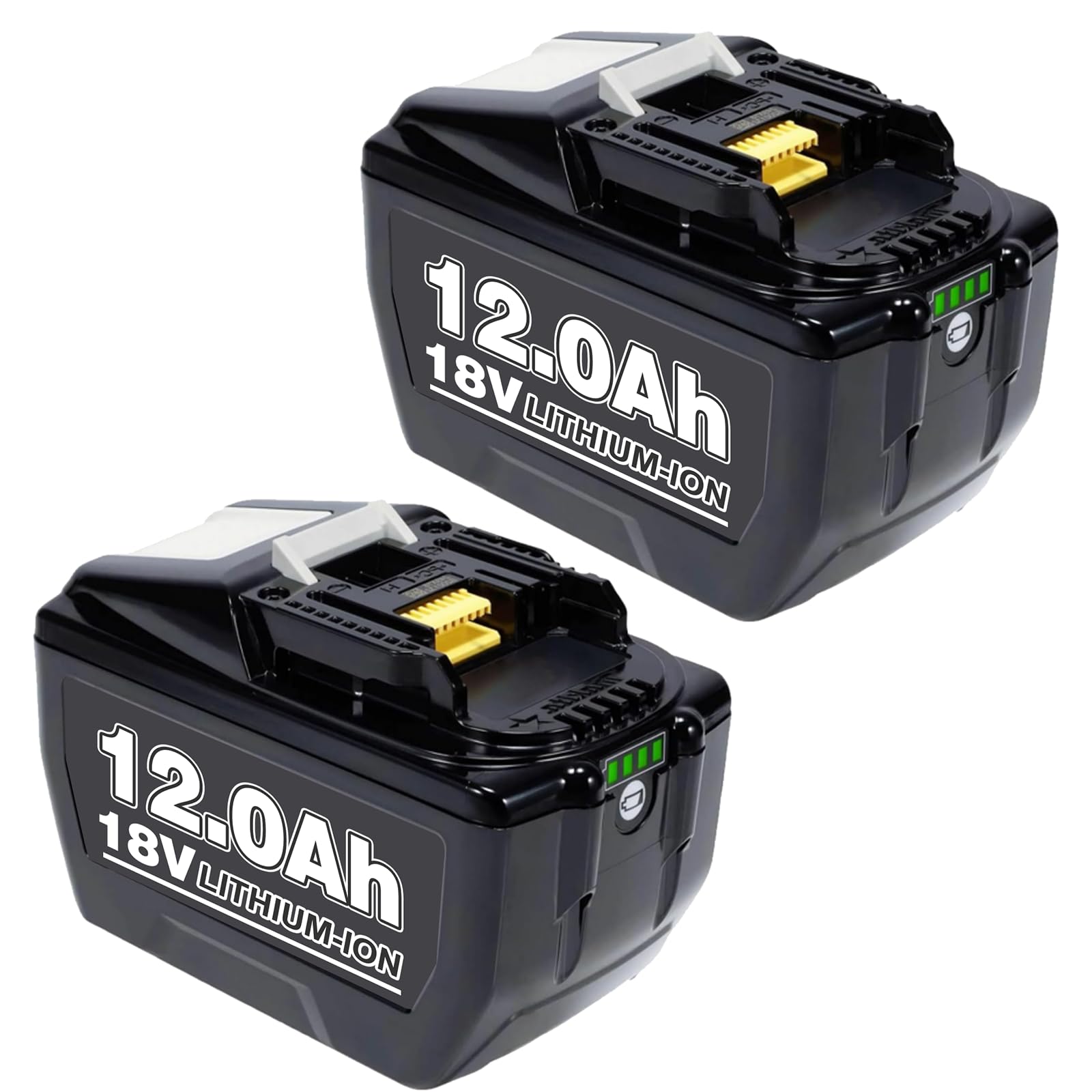 2 Stück 8000mAh 18V Li-Ion Kompatibel mit Makita Akku 18V BL1860B Ersatz für Makita Akku BL1860 BL1850B BL1850 BL1845 BL1840 BL1835 BL1830 BL1815 194205-3 mit LED Indikator